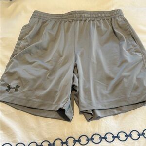 Under Armour Gray Athletic Shorts Lightweight Breathable
